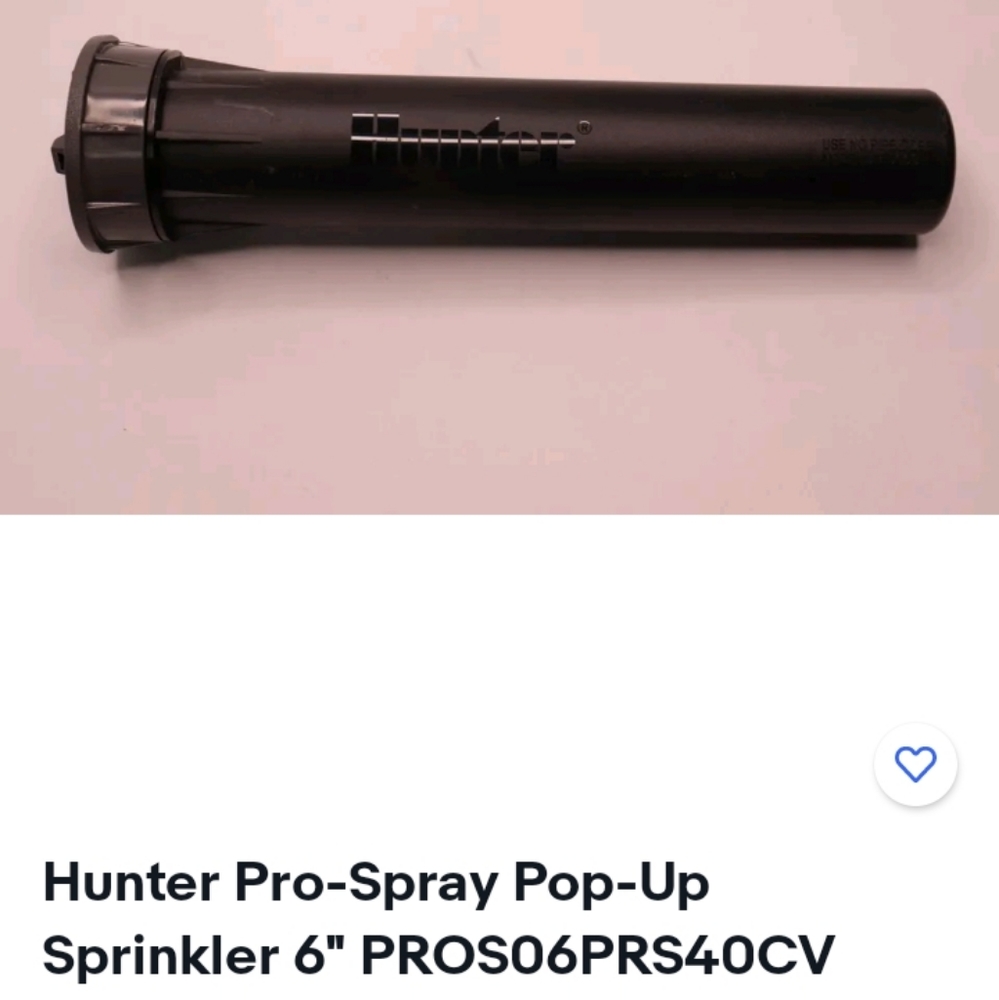 Hunter pro spray 6 inch sprinkler head